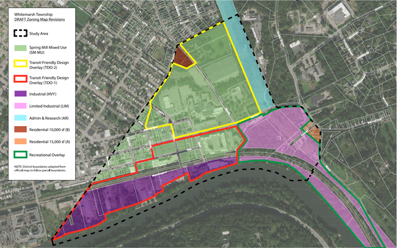 Area where zoning was updated in November 2024